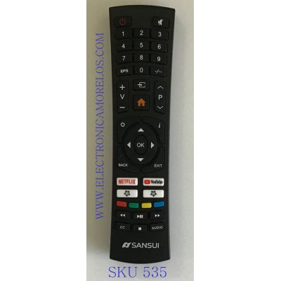 CONTROL REMOTO ORIGINAL NUEVO  SMART TV PARA TV SANSUI / HH-4309